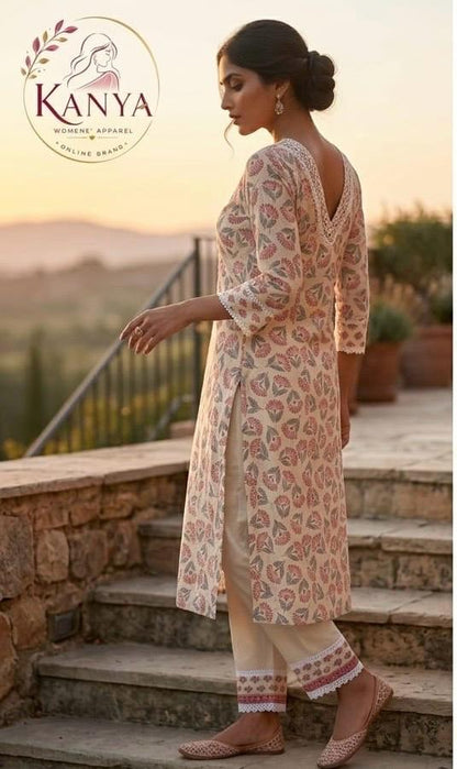 Long Sleeve Premium Cotton Kurta