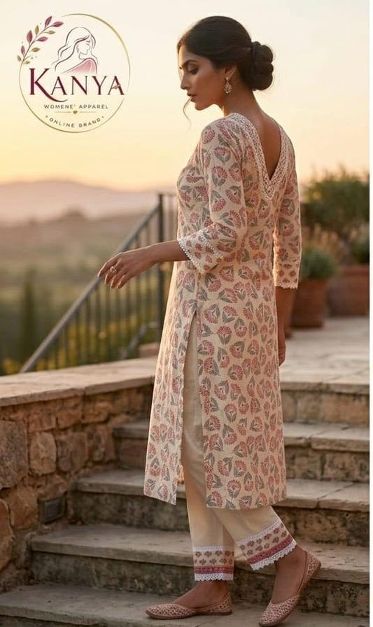 Long Sleeve Premium Cotton Kurta